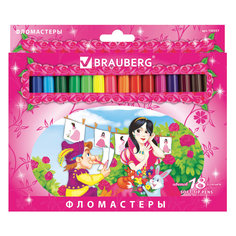 Фломастеры Brauberg Rose Angel, 18 цветов