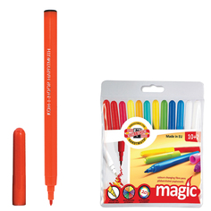 Фломастеры KOH-I-NOOR Magic, 10 цветов + 2 перекрашивающих