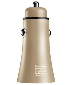 Автомобильное зарядное устройство Lenzza Razzo Metallic , 2xUSB, 5В, 2,1А, золотой