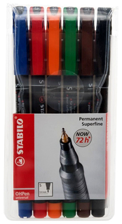 Набор маркеров STABILO OHPen universal Permanent Fine 841/6 6 шт