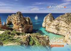 Альбом для рисования "Прибрежные скалы, А4, 40 листов Проф Пресс