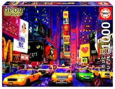 Пазл с неоновым свечением Educa 1000 деталей Таймс-сквер