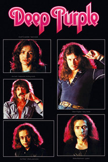 Постер СТ-Диалог "Deep Purple", состав 1974 года, Муз-131-2, лам.бумага, 40х60 см