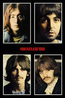 Постер СТ-Диалог "The Beatles", плакат к "Белому альбому", МУЗ-056, лам.бумага, 40х60 см
