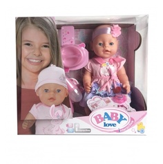 Пупс Baby Love пьет, писает 43 см Shantou BL035B