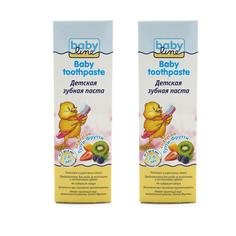 Детская зубная паста Babyline со вкусом Тутти-Фрутти, 2x75 мл