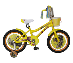 Детский двухколесный велосипед Navigator Маша и Медведь желтый 16"