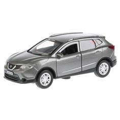 Машинка металлическая инерционная Технопарк Nissan Qashqai серый, 12 см