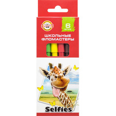 Набор фломастеров "Selfies", 6 цветов