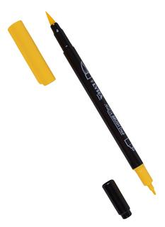 Фломастер "Aqua Brush Duo", лимонный желтый Lyra