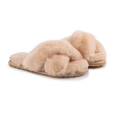 Домашние тапочки женские Emu Australia Mayberry бежевые 36 EU