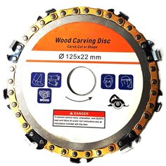 Диск пильный 125 мм с цепью на УШМ (болгарку) TMG