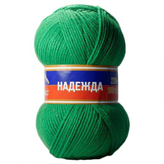 Пряжа Камтекс "Надежда", цвет 044 трава, 10 мотков, арт. 485309 ( 10)