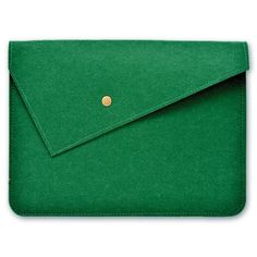 Папка-конверт для документов и гаджетов из синтетического фетра, темно-зеленый Феникс