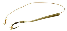 Поводок карповый TRICKSTER HEAVY 25lb, 20cm, BROWN WIDE GAPE TALON TIP № 6, CARPE DIEM