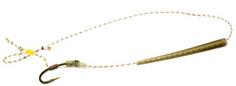 Поводок карповый GENTLEFORCE 20lb, 20cm, BROWN MUGGA № 6, CARPE DIEM (CM6GE20B)