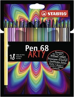 Фломастеры "Pen 68. Arty", 12 цветов Stabilo