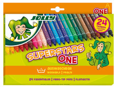 Фломастеры "Superstars One", 24 цвета Jolly