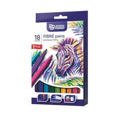 Фломастеры "Animals", 18 цветов SchoolФормат