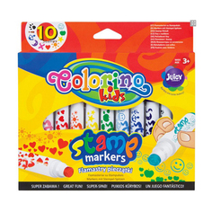 Фломастеры для штампов "Stamp", 10 цветов Colorino