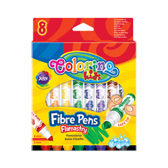 Фломастеры "Tip" с пулевидным кончиком, 8 цветов Colorino