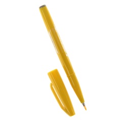 Фломастер-кисть "Brush Sign Pen", желтый Pentel
