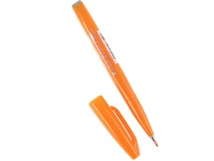 Фломастер-кисть "Brush Sign Pen", оранжевый Pentel