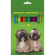 Карандаши цветные "Любимцы", 18 цветов Hatber