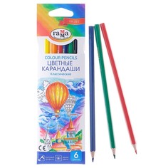 Карандаши цветные "Классические", 6 цветов Gamma