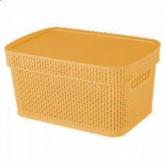 Корзина прямоугольная с крышкой Ajur, 5 л Plastic Centre