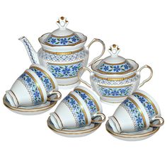 Сервиз чайный "Надежда"Чаровница" (14пр.) Добрушский фарфоровый завод