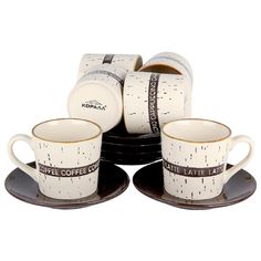 Набор чайный Кофемания на 6 персон BRSC029-770ABC Коралл