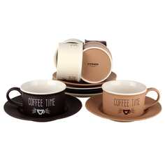 Набор чайный Coffee Time 240мл на 6 персон BRJC007-124125 Коралл