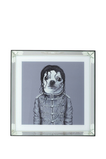 Картина в рамке Dog 60х60 см Kare