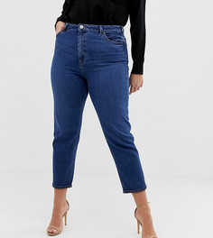 Темные джинсы в винтажном стиле ASOS DESIGN Curve recycled farleigh-Синий