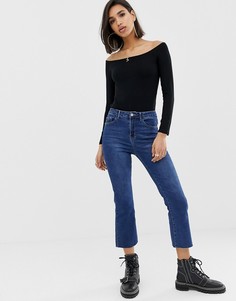 Черный лонгслив с открытыми плечами ASOS DESIGN ultimate