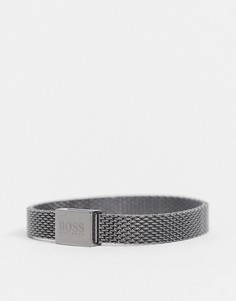 Металлический сетчатый браслет серого цвета Hugo Boss-Серый