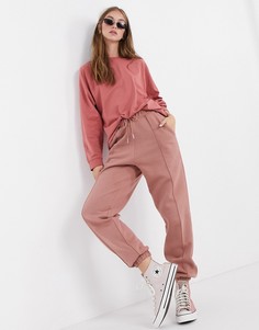 Розовые oversized-джоггеры с защипами от комплекта ASOS DESIGN-Розовый
