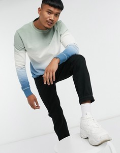 Зеленый свитшот с принтом тай-дай Jack & Jones Originals