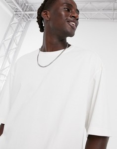 Футболка в стиле oversized белого цвета Weekday-Белый