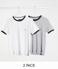 Набор из 2 футболок с контрастной отделкой French Connection-Мульти