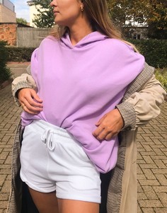 Худи-кокон в стиле oversized лавандового цвета ASOS DESIGN-Фиолетовый