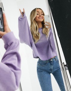 Фиолетовый свитшот в стиле oversized ASOS DESIGN
