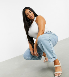 Светлые джинсы в винтажном стиле ASOS DESIGN Curve-Синий