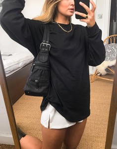 Черный топ в стиле oversized с широкими рукавами ASOS DESIGN