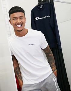 Белая футболка с логотипом Champion-Белый