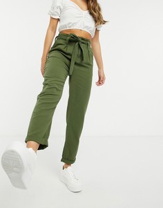 Брюки карго цвета хаки Miss Selfridge-Зеленый