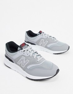 Серые кроссовки с черной отделкой New Balance 997H-Серый