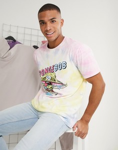 Футболка с принтом тай-дай Bershka-Розовый