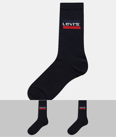 Набор из 2 пар черных носков с логотипом Levis-Черный Levis®
